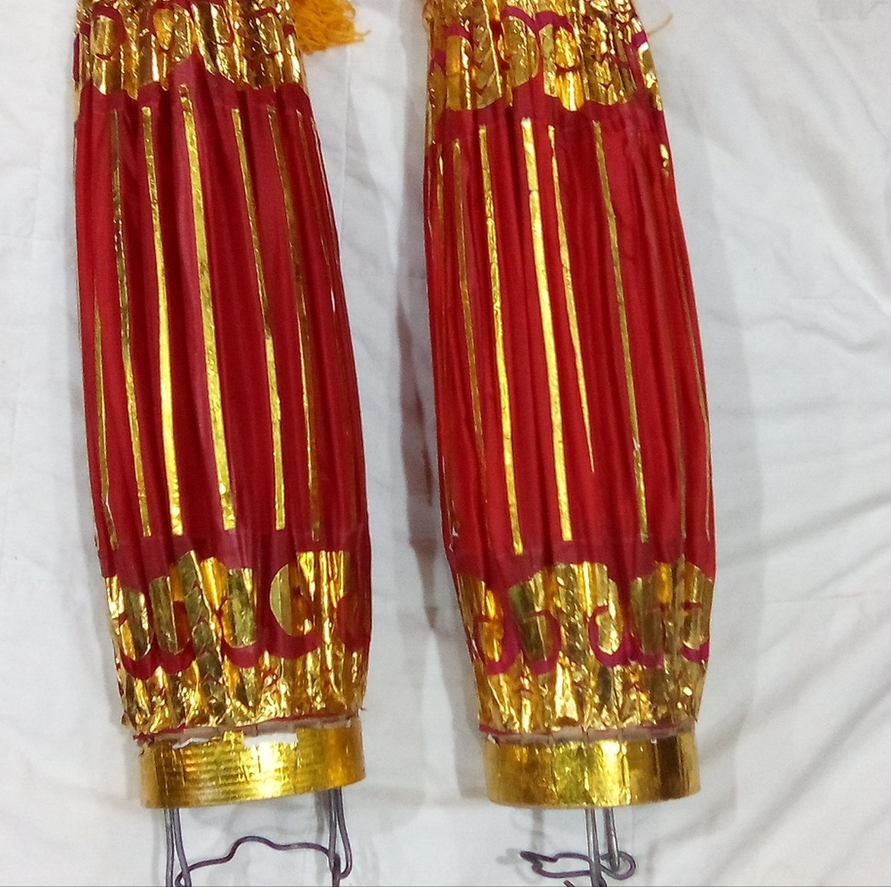 Red and Gold Decorative Drums Asian